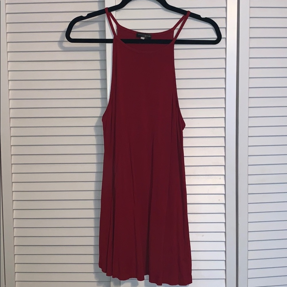 Scarlet Red Flowy Tank